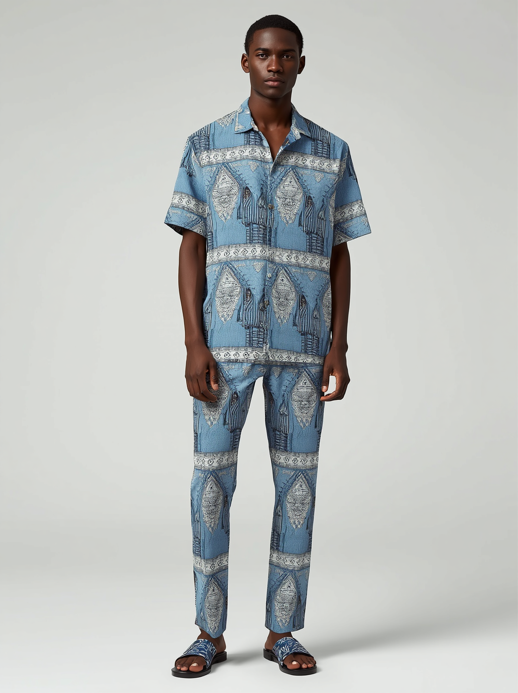 Ensemble Homme Wax Bleu Indigo – Gorée