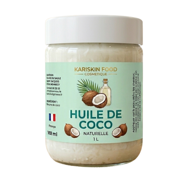 Huile de Coco Naturel 500ML – Kariskin