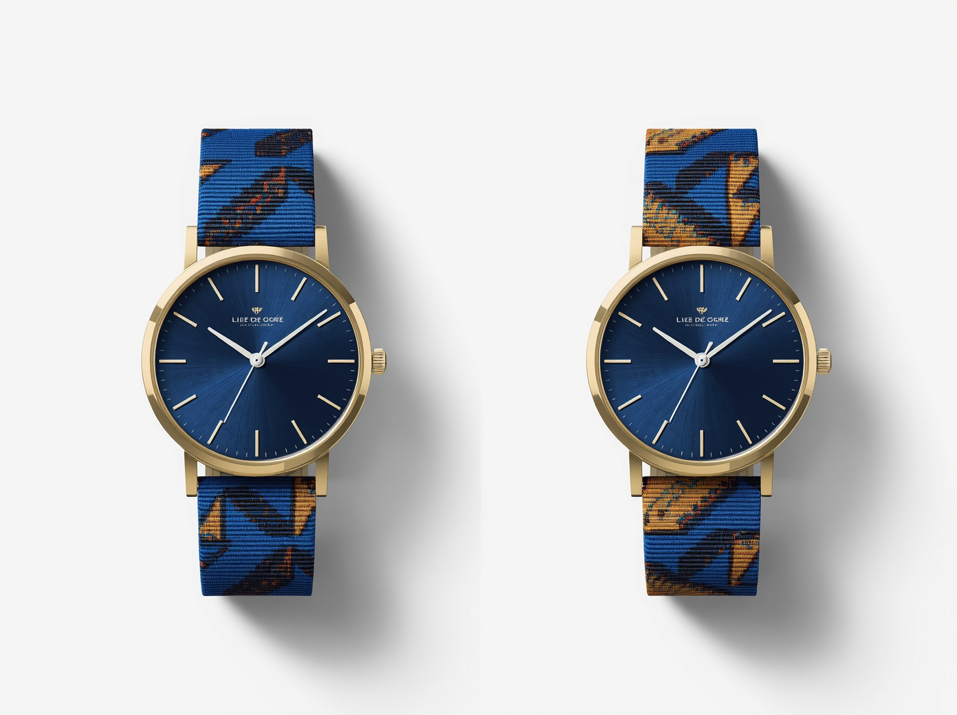Montre Wax Bleue – Duo Gorée