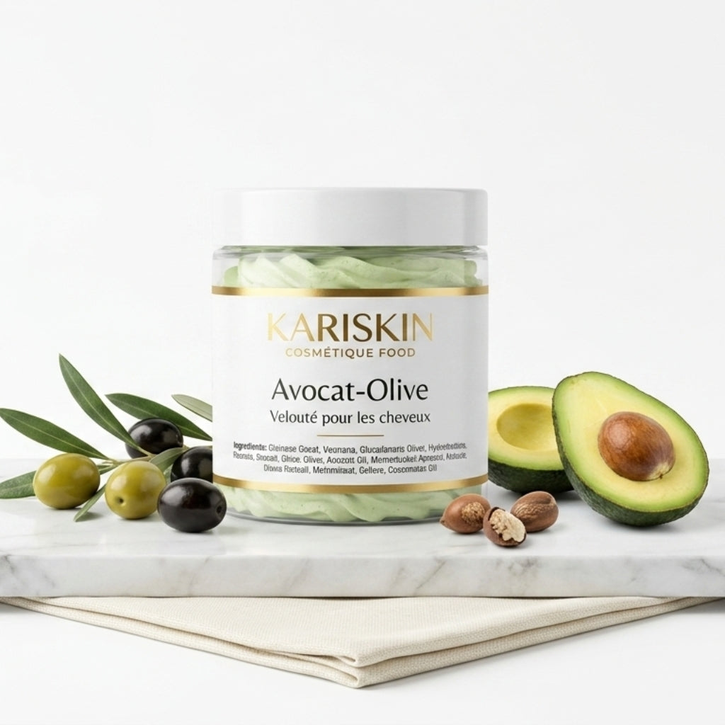 Chantilly Karité Ultra Riche Cheveux | Avocat, Ricin & Olive | Soin Capillaire Intense | Kariskin