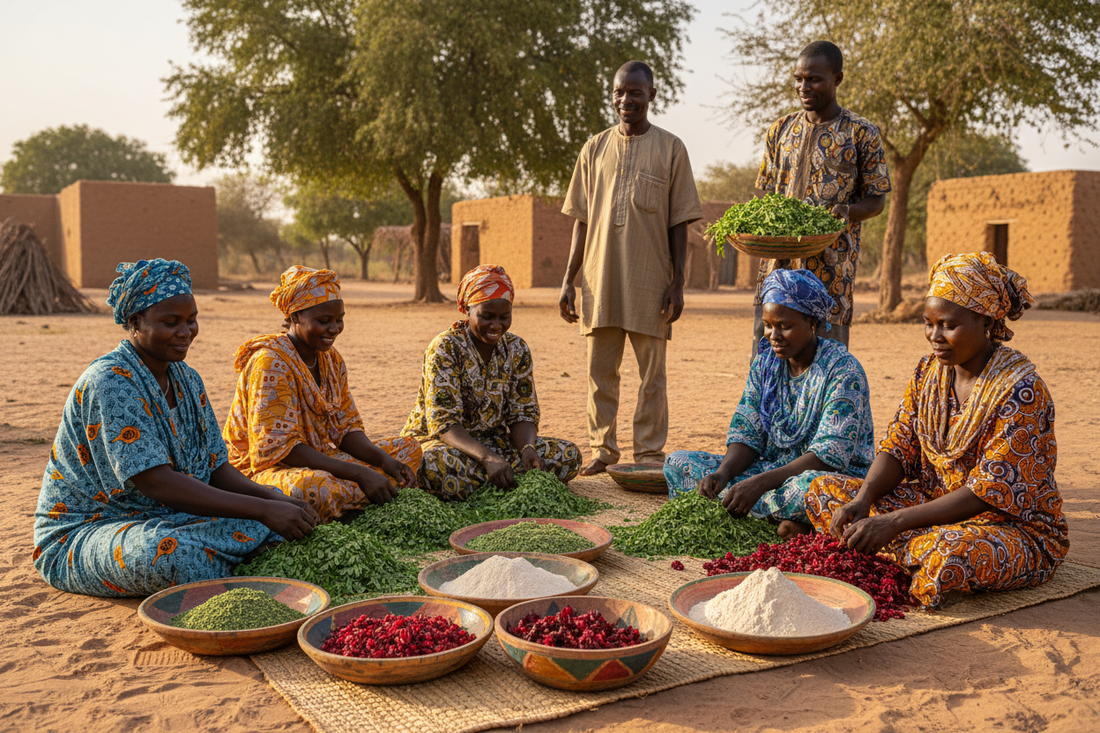 Superfoods bio africains — baobab, moringa, hibiscus au Sénégal