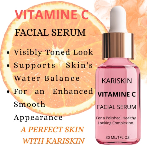 Sérum Visage Vitamine C Éclat | Anti-Taches & Teint Lumineux | 30ML | Kariskin