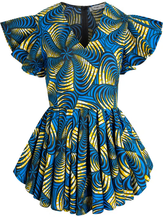 Blouse Femme Imprimé Africain Ankara | Haut Tribal Kente en Wax – L'île de Gorée