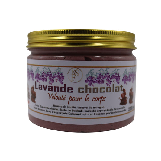 CRÈME ULTRA RICHE DE BEURRE DE KARITÉ LAVANDE CHOCOLAT VISAGE CORPS