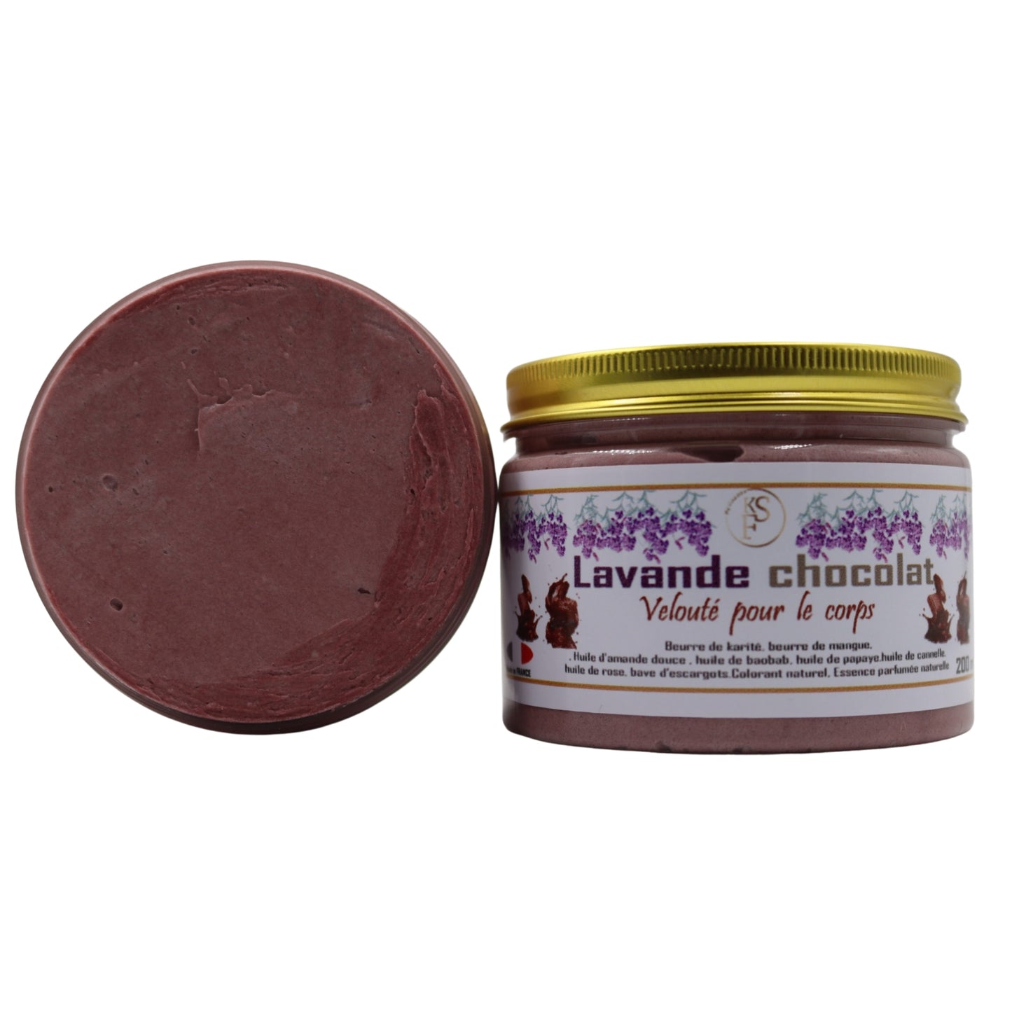 CRÈME ULTRA RICHE DE BEURRE DE KARITÉ LAVANDE CHOCOLAT VISAGE CORPS