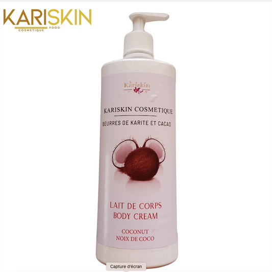 Lait de corps au beurre de karité parfum coco 500 ML