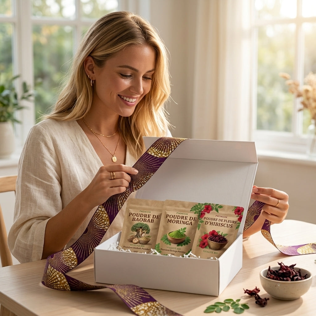 Coffret Cadeau Vitalité Bio | Baobab, Moringa & Hibiscus 250G