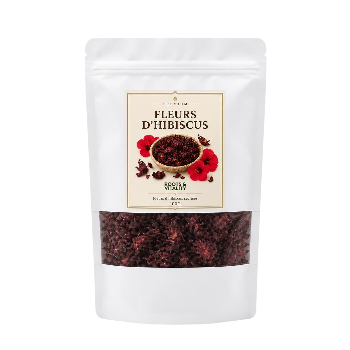 Fleur d’hibiscus 100 g - Roots Vitality
