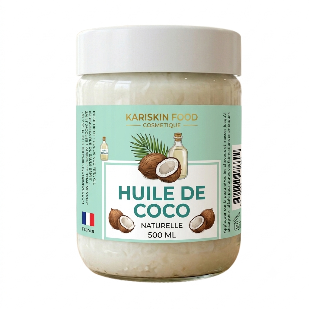 Huile de Coco Naturel 500ML – Kariskin