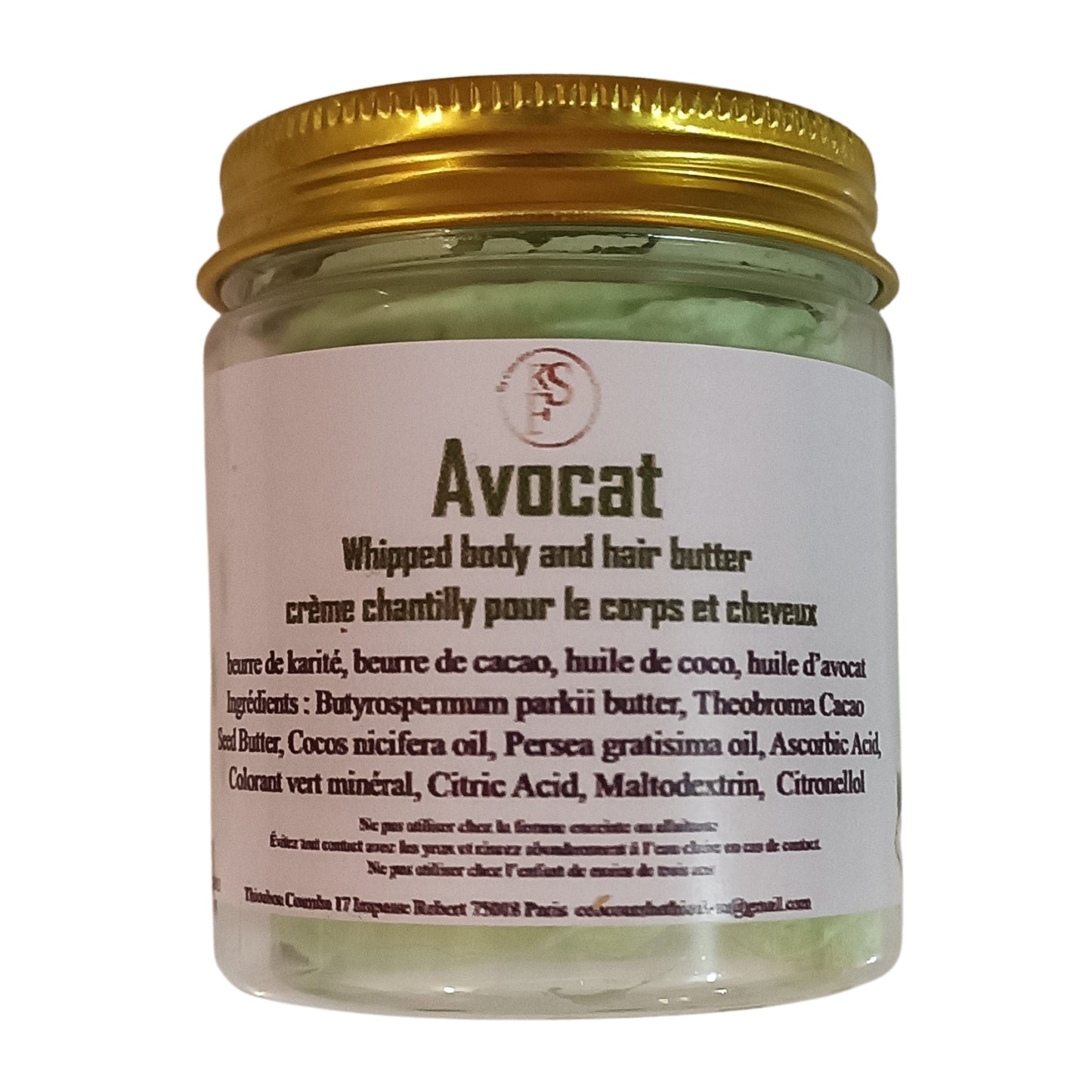 CHANTILLY CHEVEUX AVOCAT KARITE 100 G