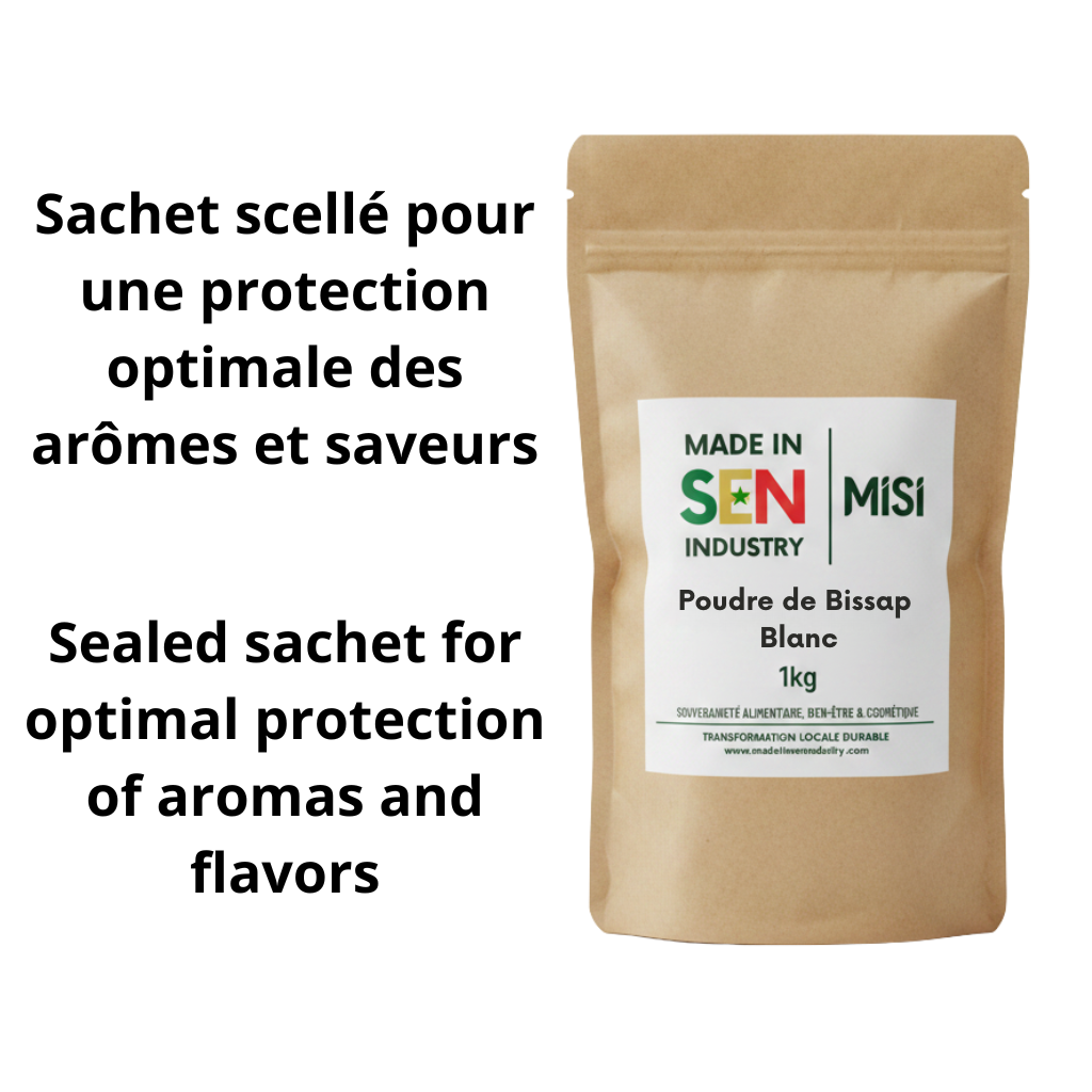 Poudre de Fleurs d'Hibiscus Blanc — Grossiste B2B