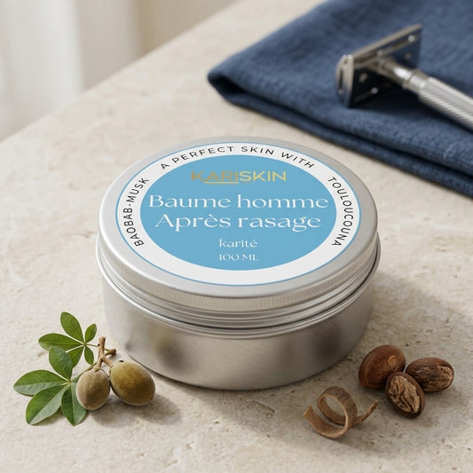 Baume Homme Après Rasage au Karité | Baobab, Touloucouna & Musk | 100G | Kariskin