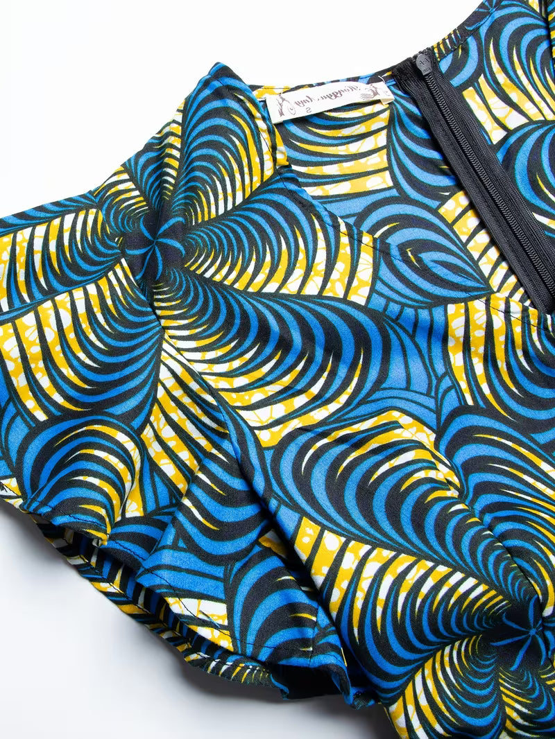 Blouse Femme Imprimé Africain Ankara | Haut Tribal Kente en Wax – L'île de Gorée