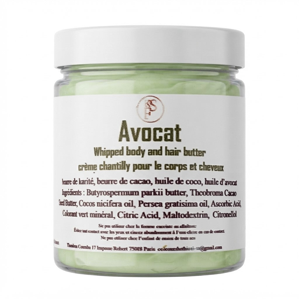 Chantilly avocat & karité pour cheveux – 100 g