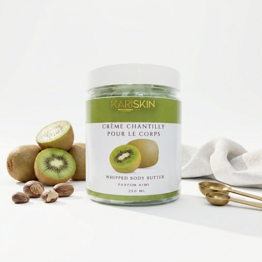Chantilly de Karité au Kiwi | Whipped Body Butter Visage & Corps | 100G | Kariskin