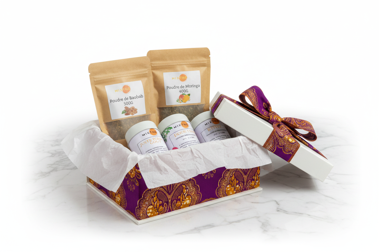 Coffret cadeau avec vrais produits Made In Sen Industry