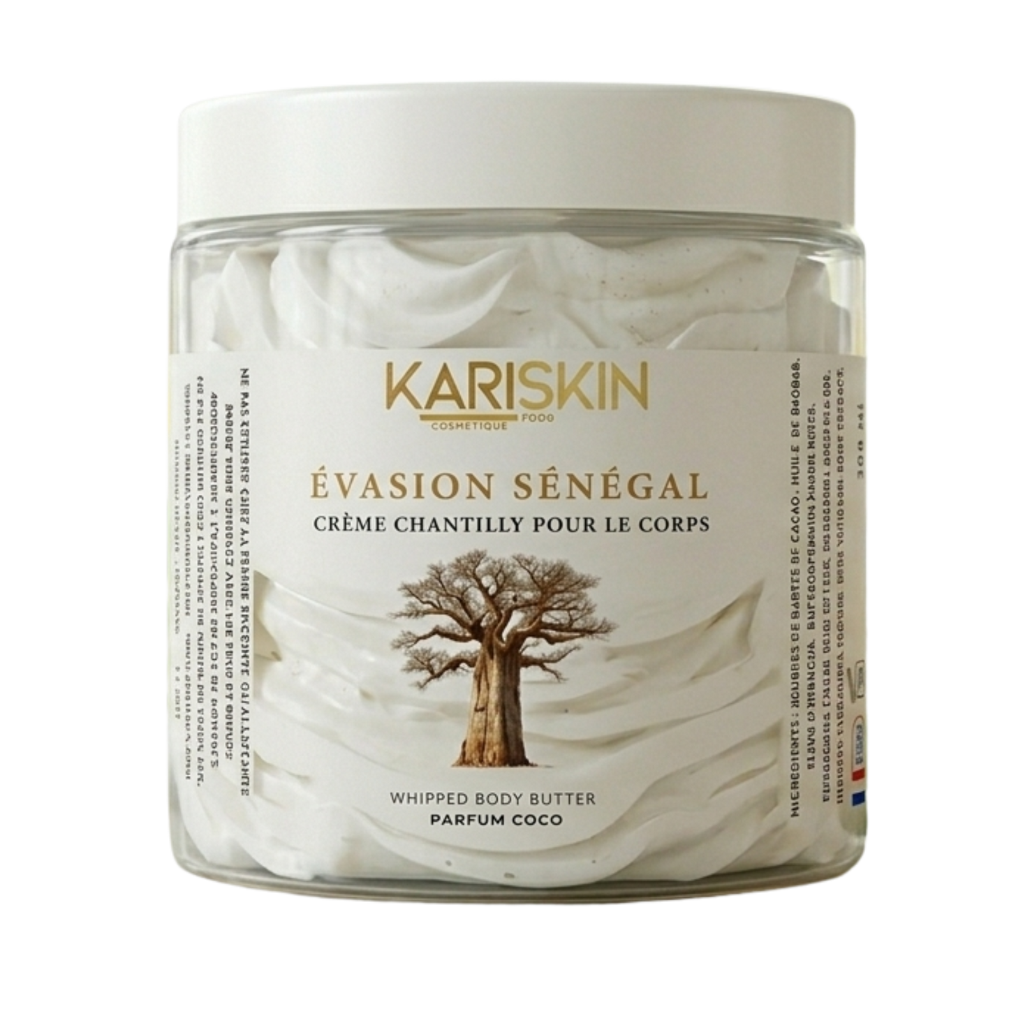 Chantilly de Karité Évasion Sénégal | Whipped Body Butter Coco & Baobab | 300ML | Kariskin