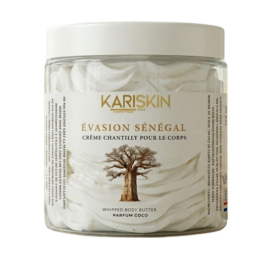 Chantilly de Karité Évasion Sénégal | Whipped Body Butter Coco & Baobab | 300ML | Kariskin