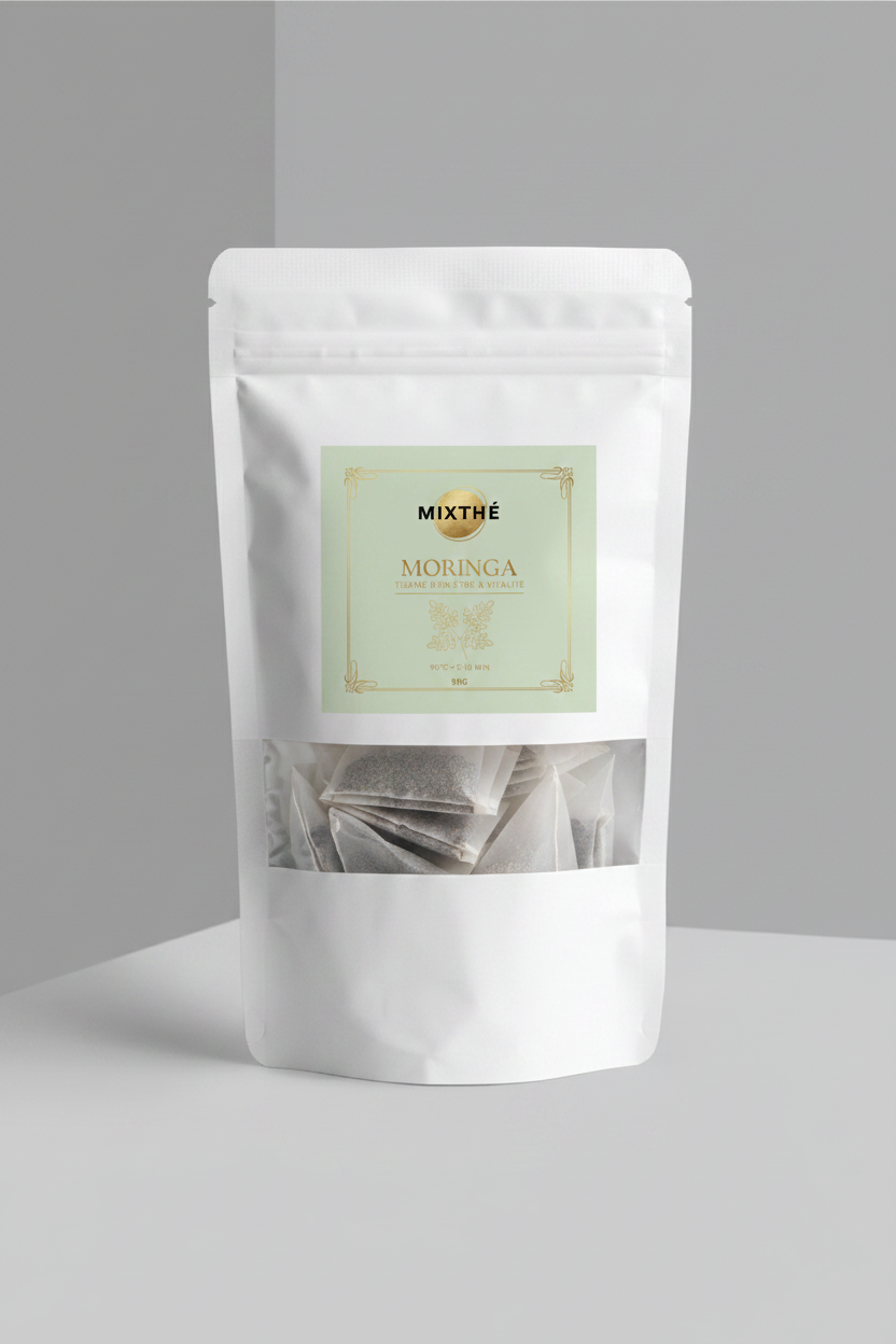 Tisane Moringa Pure | 100% Feuilles de Moringa Séchées – 90G | MixThé