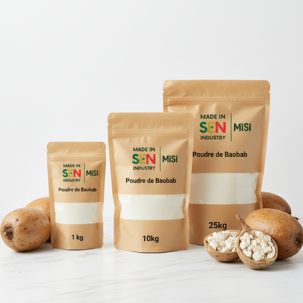 Poudre de Baobab avec vrais fruits