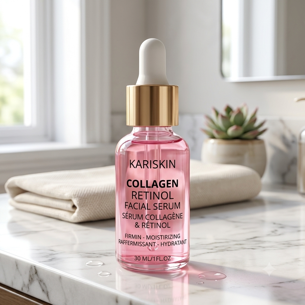 Sérum Visage Collagène & Rétinol | Anti-Âge & Raffermissant | 30ML | Kariskin