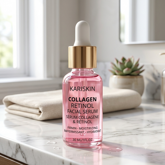 Sérum Visage Collagène & Rétinol | Anti-Âge & Raffermissant | 30ML | Kariskin